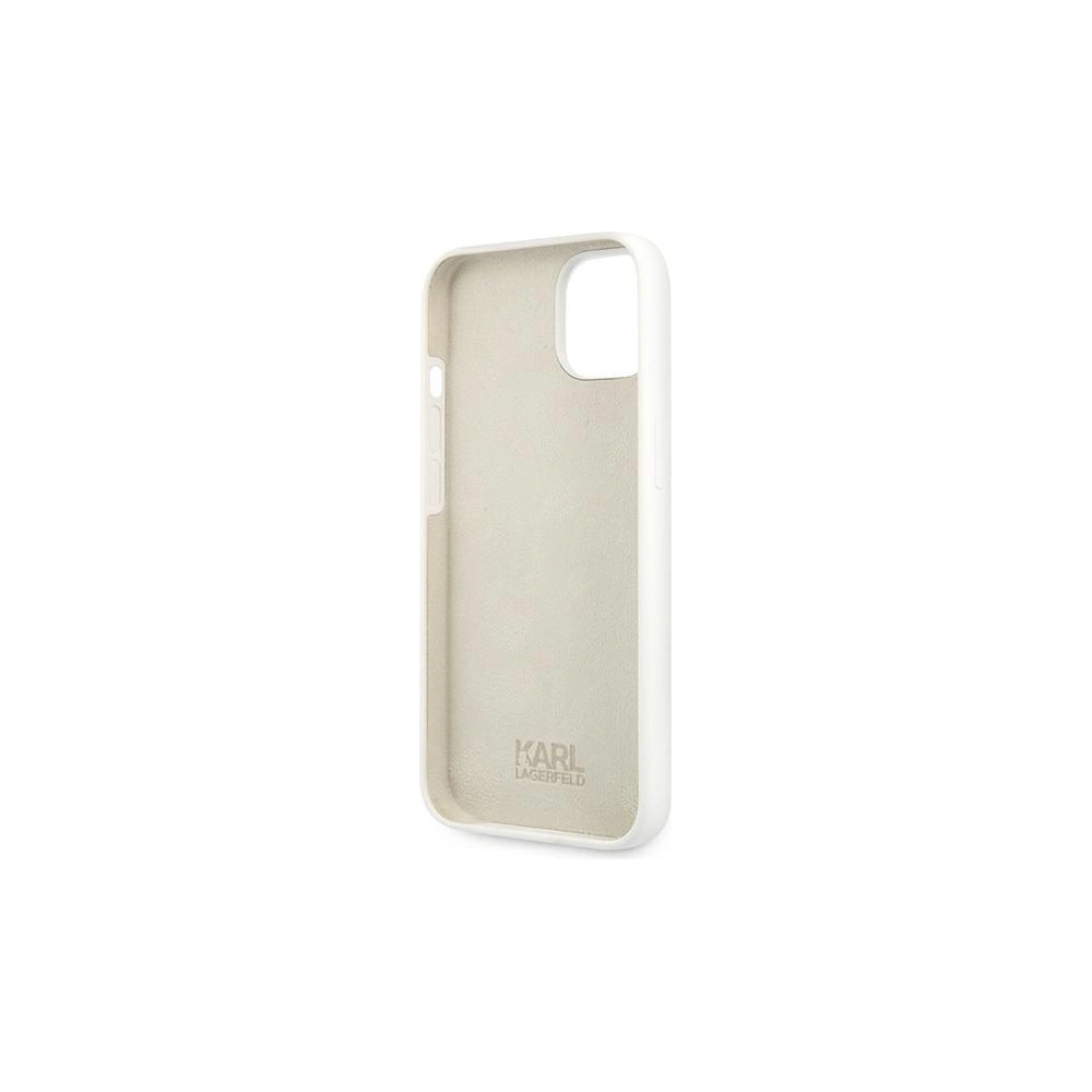 Hurtownia GSM - Etui Karl Lagerfeld KLHCP13MSLKLWH Apple iPhone 13 Silicone Stack Logo biały/white - KLD676WHT - {ean13} - Hurt