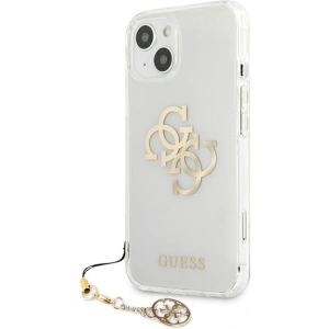 Etui Guess GUHCP13MKS4GGO Apple iPhone 13 Transparent hardcase 4G Gold Charms Collection