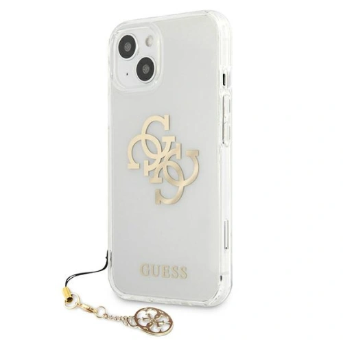 Etui Guess GUHCP13MKS4GGO Apple iPhone 13 Transparent hardcase 4G Gold Charms Collection