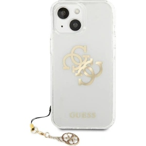 Etui Guess GUHCP13MKS4GGO Apple iPhone 13 Transparent hardcase 4G Gold Charms Collection