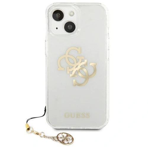 Etui Guess GUHCP13MKS4GGO Apple iPhone 13 Transparent hardcase 4G Gold Charms Collection