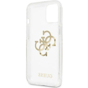 Etui Guess GUHCP13MKS4GGO Apple iPhone 13 Transparent hardcase 4G Gold Charms Collection