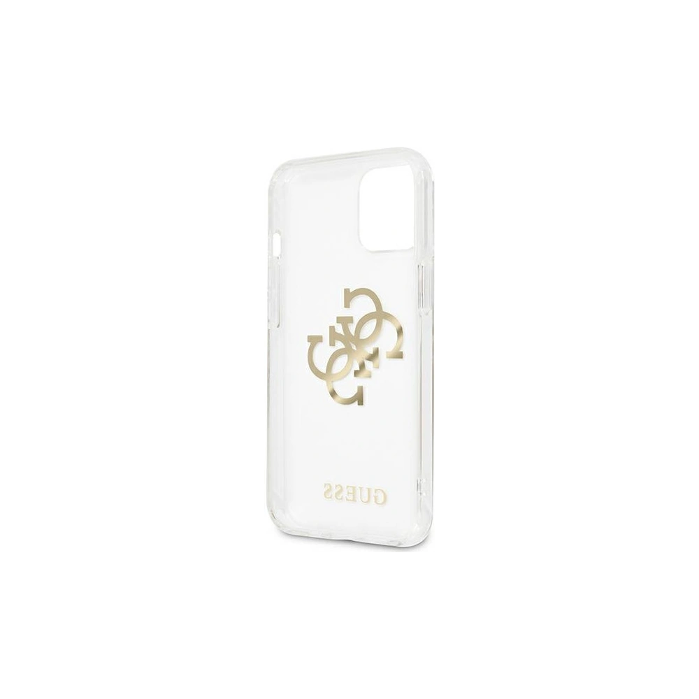 Wholesale Guess GUHCP13MKS4GGO Apple iPhone 13 Transparent hardcase 4G Gold Charms Collection - GUE1316CL - {ean13} - Hurt