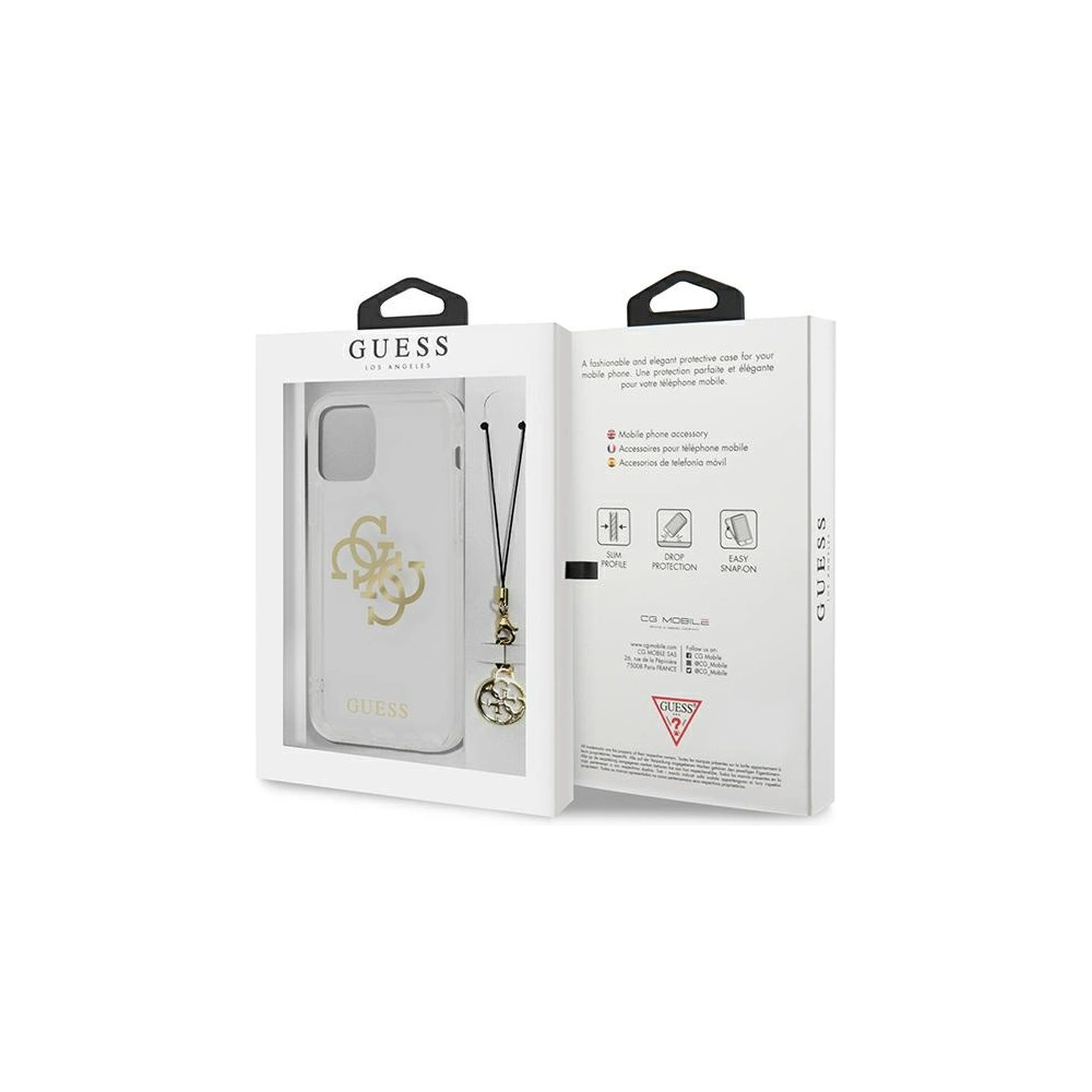 Hurtownia GSM - Etui Guess GUHCP13MKS4GGO Apple iPhone 13 Transparent hardcase 4G Gold Charms Collection - GUE1316CL - {ean13} - Hurt