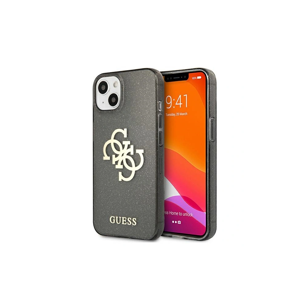 Hurtownia GSM - Etui Guess GUHCP13MPCUGL4GBK Apple iPhone 13 černé/black hard case Glitter 4G Big Logo - GUE1317BLK - {ean13} - Hurt