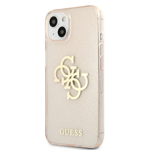 Etui Guess GUHCP13MPCUGL4GGO Apple iPhone 13 złoty/gold hard case Glitter 4G Big Logo