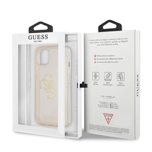 Etui Guess GUHCP13MPCUGL4GGO Apple iPhone 13 złoty/gold hard case Glitter 4G Big Logo