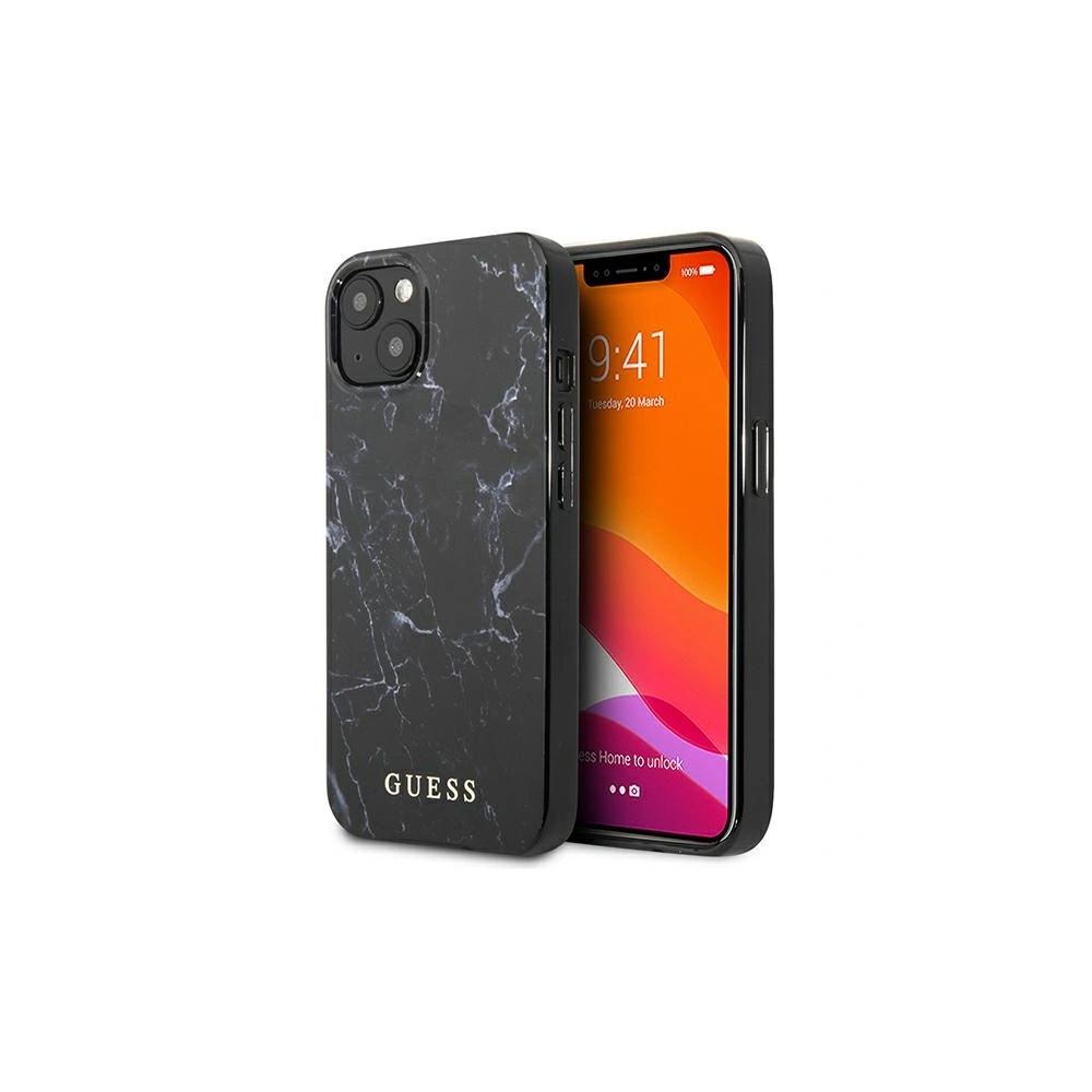 Hurtownia GSM - Etui Guess GUHCP13MPCUMABK Apple iPhone 13 czarny/black hardcase Marble - GUE1319BLK - {ean13} - Hurt