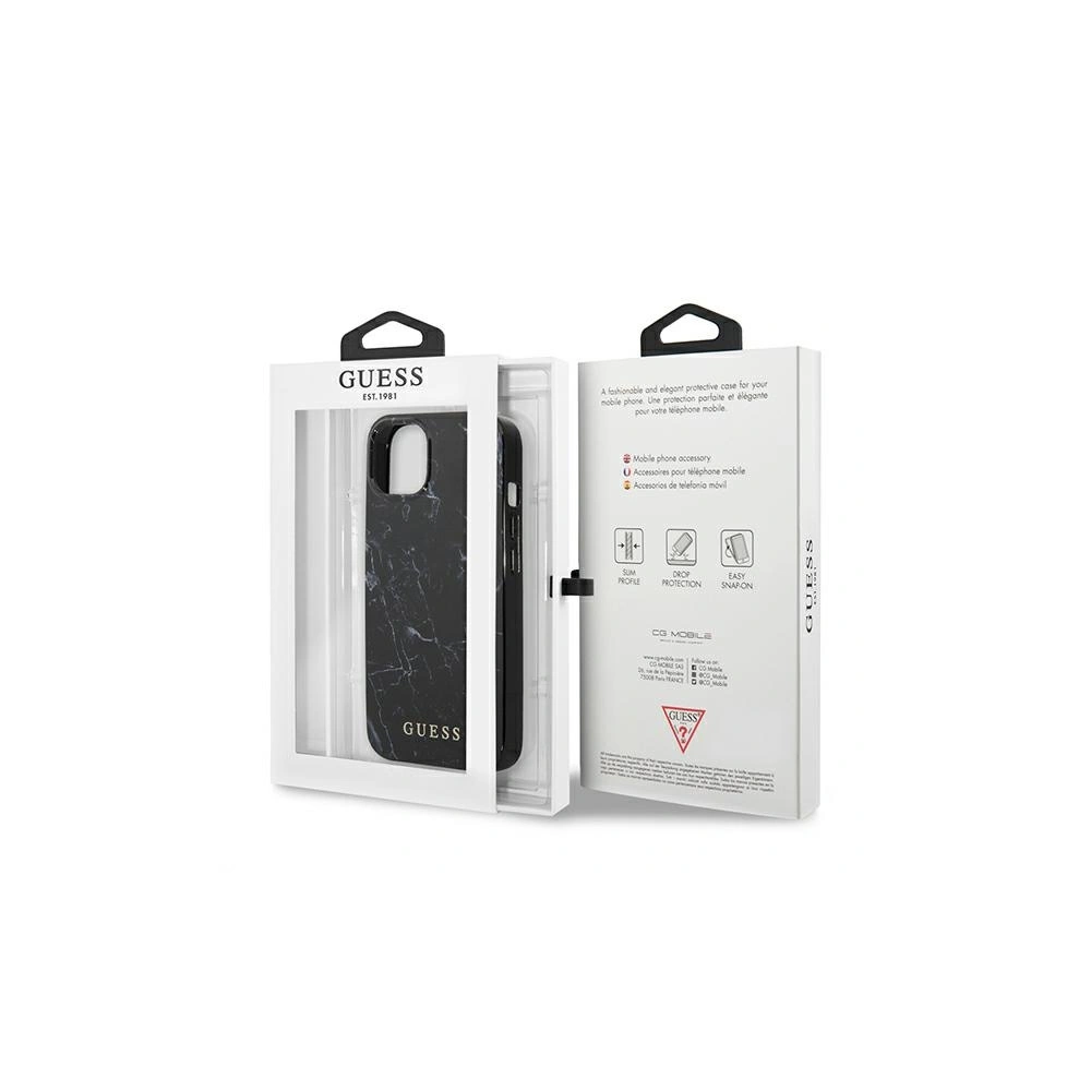 Hurtownia GSM - Etui Guess GUHCP13MPCUMABK Apple iPhone 13 czarny/black hardcase Marble - GUE1319BLK - {ean13} - Hurt