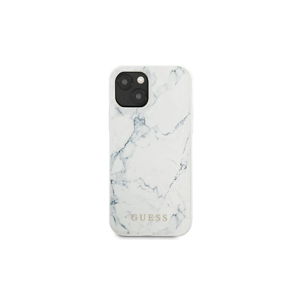 Hurtownia GSM - Etui Guess GUHCP13MPCUMAWH Apple iPhone 13 bílý/white hardcase Marble - GUE1320WHT - {ean13} - Hurt