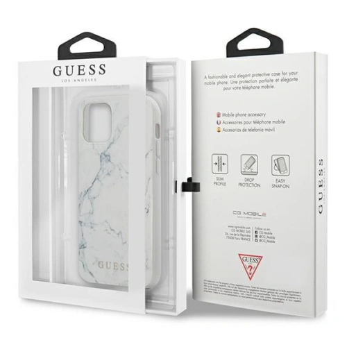 Etui Guess GUHCP13MPCUMAWH Apple iPhone 13 biały/white hardcase Marble