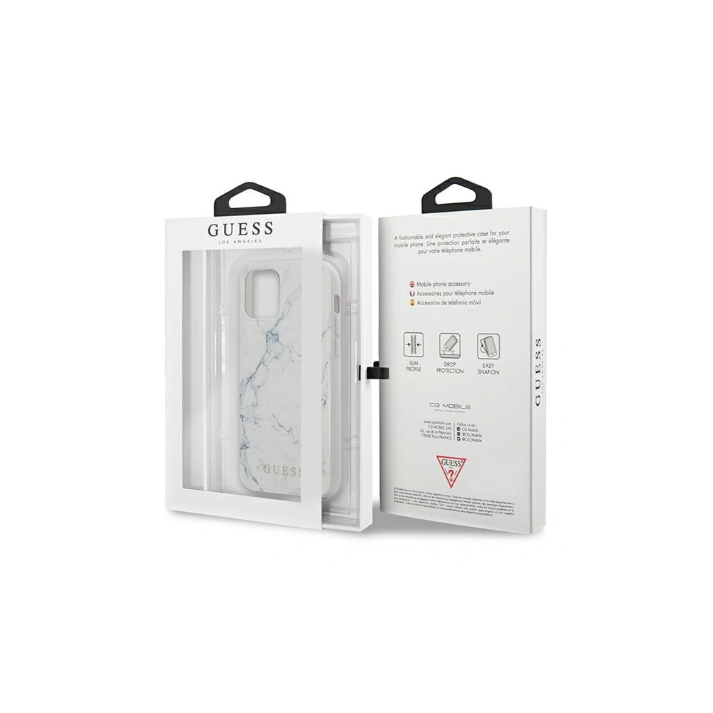 Hurtownia GSM - Etui Guess GUHCP13MPCUMAWH Apple iPhone 13 bílý/white hardcase Marble - GUE1320WHT - {ean13} - Hurt