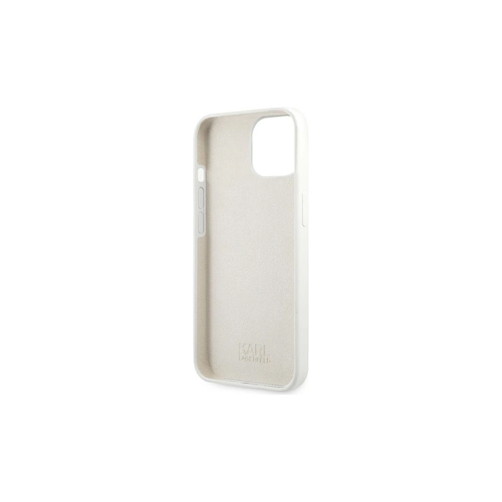 Hurtownia GSM - Etui Karl Lagerfeld KLHCP13MSSKCW Apple iPhone 13 hardcase biały/white Silicone Karl & Choupette - KLD678WHT - {ean13} - Hurt