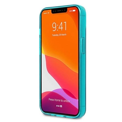 Etui Karl Lagerfeld KLHCP13SCHTRB Apple iPhone 13 mini niebieski/blue hardcase Glitter Choupette Fluo