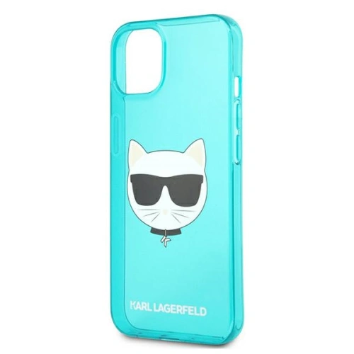Etui Karl Lagerfeld KLHCP13SCHTRB Apple iPhone 13 mini niebieski/blue hardcase Glitter Choupette Fluo