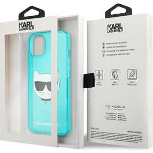 Hurtownia GSM - Case Karl Lagerfeld KLHCP13SCHTRB Apple iPhone 13 mini blau/hardcase Glitter Choupette Fluo - KLD679BLU - {ean13} - Hurt