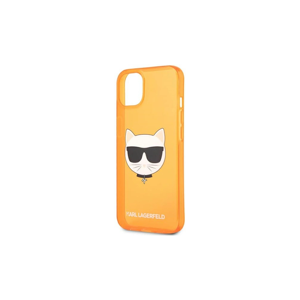 Hurtownia GSM - Etui Karl Lagerfeld KLHCP13SCHTRO Apple iPhone 13 mini oranžový/orange hardcase Glitter Choupette Fluo - KLD680PNK - {ean13} - Hurt