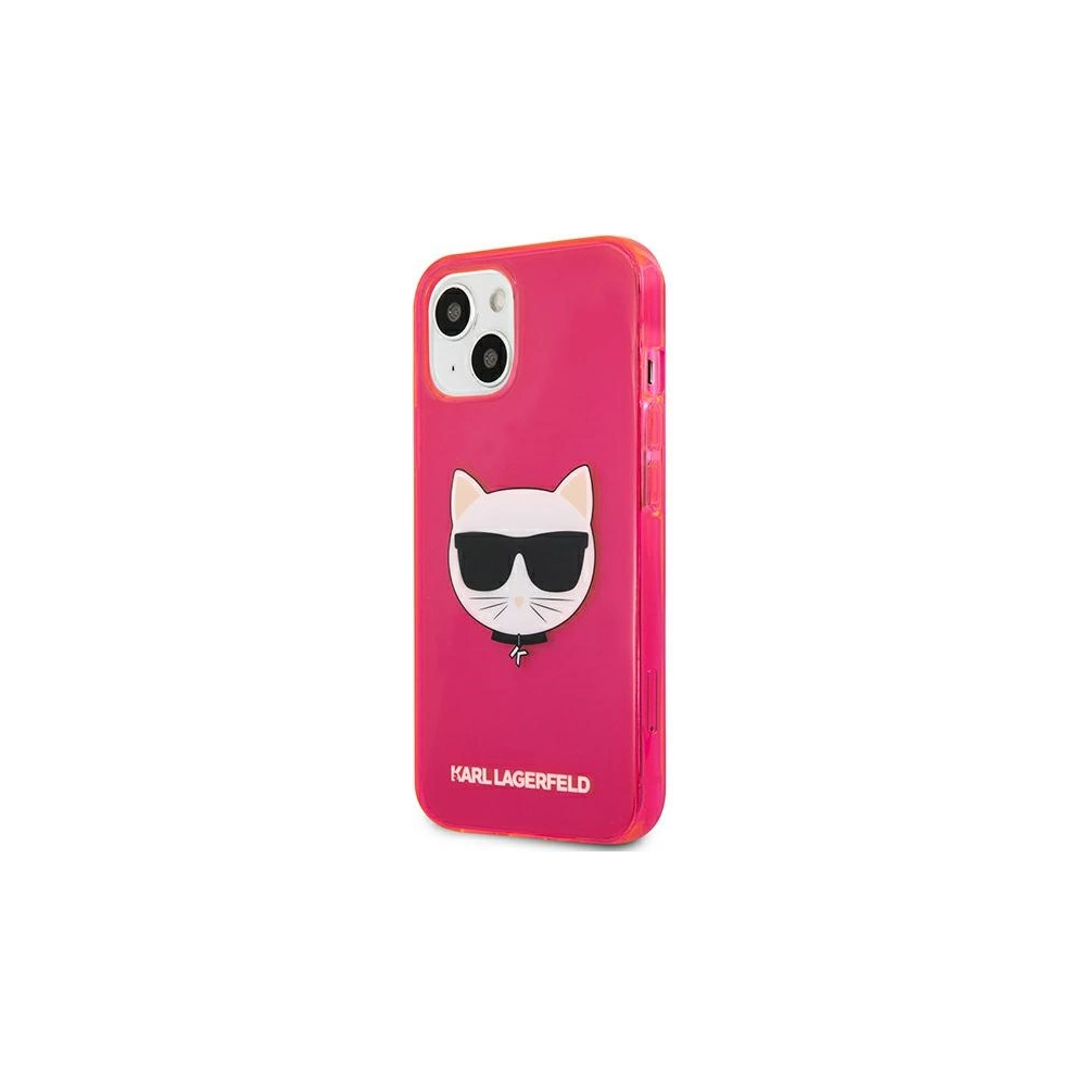Hurtownia GSM - Etui Karl Lagerfeld KLHCP13SCHTRP Apple iPhone 13 mini růžový/pink hardcase Glitter Choupette Fluo - KLD681PNK - {ean13} - Hurt