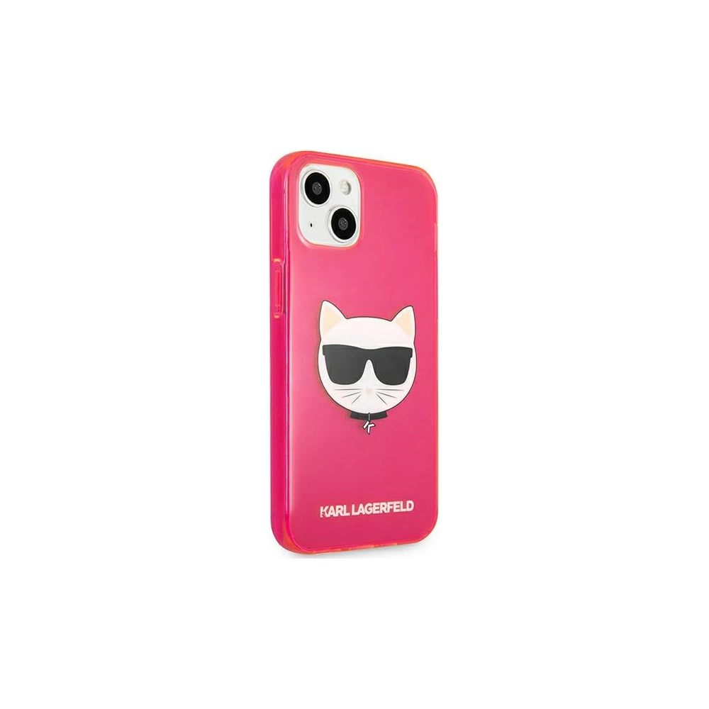 Hurtownia GSM - Etui Karl Lagerfeld KLHCP13SCHTRP Apple iPhone 13 mini růžový/pink hardcase Glitter Choupette Fluo - KLD681PNK - {ean13} - Hurt
