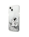 Wholesale Karl Lagerfeld KLHCP13SGCFS Apple iPhone 13 mini silver hardcase Liquid Glitter Choupette Fun - KLD682SLV - {ean13} - Hurt