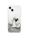 Hurtownia GSM - Etui Karl Lagerfeld KLHCP13SGCFS Apple iPhone 13 mini srebrny/silver hardcase Liquid Glitter Choupette Fun - KLD682SLV - {ean13} - Hurt