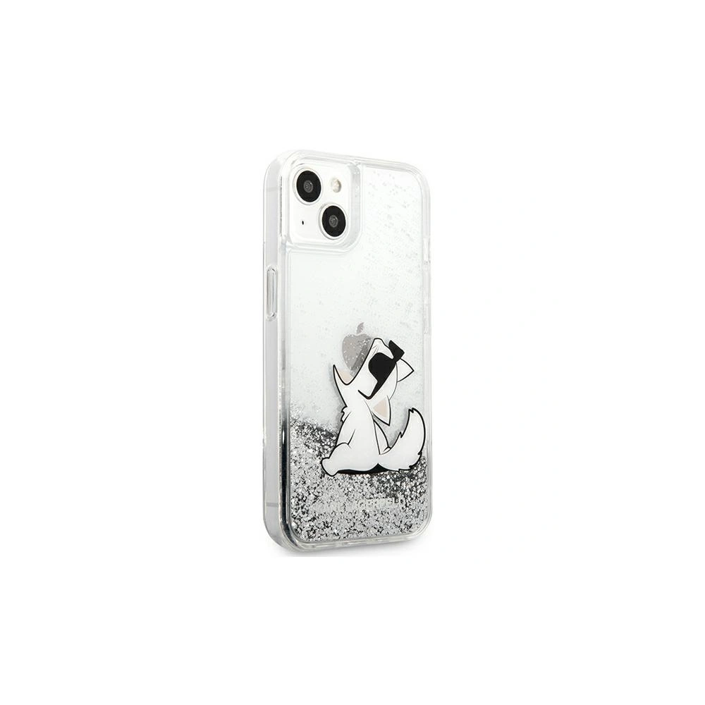 Hurtownia GSM - Etui Karl Lagerfeld KLHCP13SGCFS Apple iPhone 13 mini srebrny/silver hardcase Liquid Glitter Choupette Fun - KLD682SLV - {ean13} - Hurt