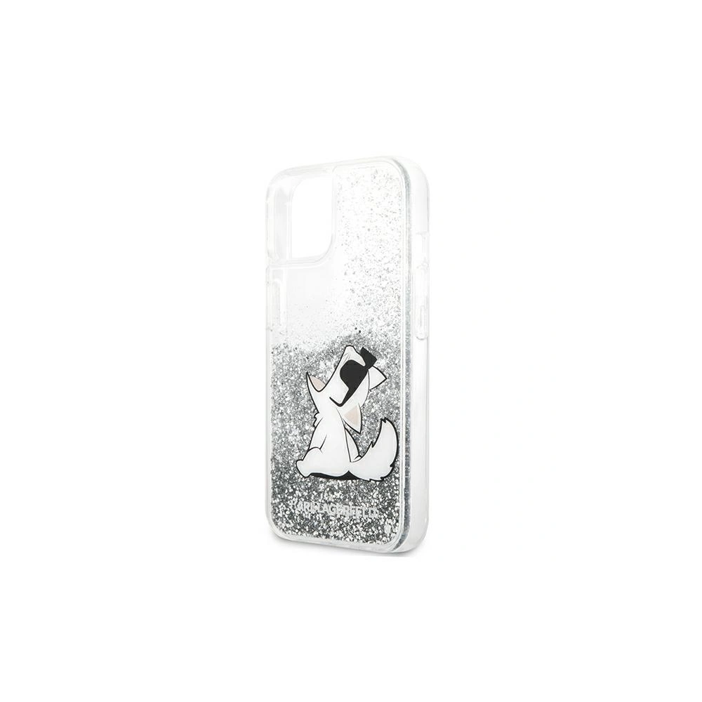 Hurtownia GSM - Etui Karl Lagerfeld KLHCP13SGCFS Apple iPhone 13 mini stříbrný/silver hardcase Liquid Glitter Choupette Fun - KLD682SLV - {ean13} - Hurt