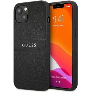 Etui Guess GUHCP13MPSASBBK Apple iPhone 13 černý/black Saffiano Strap
