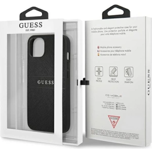 Etui Guess GUHCP13MPSASBBK Apple iPhone 13 czarny/black Saffiano Strap