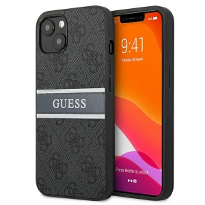 Etui Guess GUHCP13S4GDGR Apple iPhone 13 mini szary/grey hardcase 4G Stripe