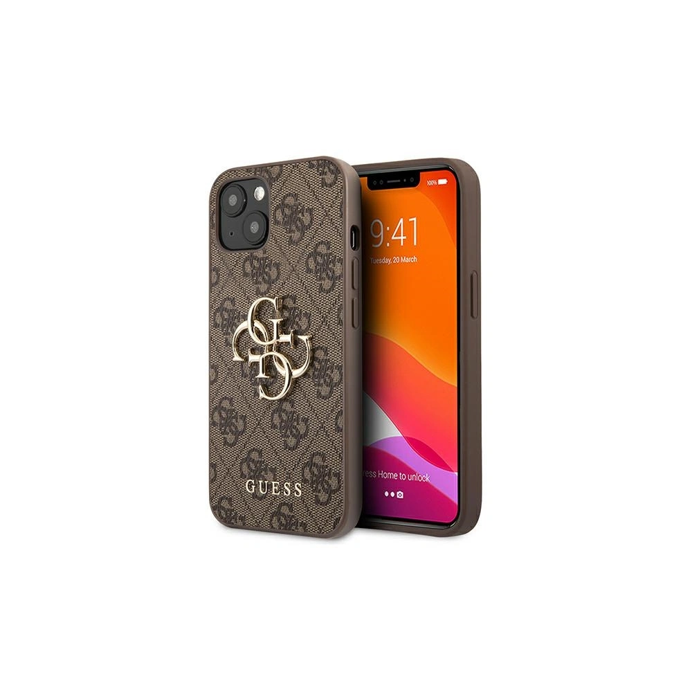 Hurtownia GSM - Etui Guess GUHCP13S4GMGBR Apple iPhone 13 mini brązowy/brown hardcase 4G Big Metal Logo - GUE1324BR - {ean13} - Hurt