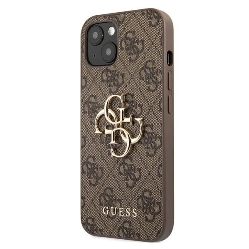 Etui Guess GUHCP13S4GMGBR Apple iPhone 13 mini brązowy/brown hardcase 4G Big Metal Logo