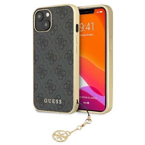 Etui Guess GUHCP13SGF4GGR Apple iPhone 13 mini szary/grey hardcase 4G Charms Collection