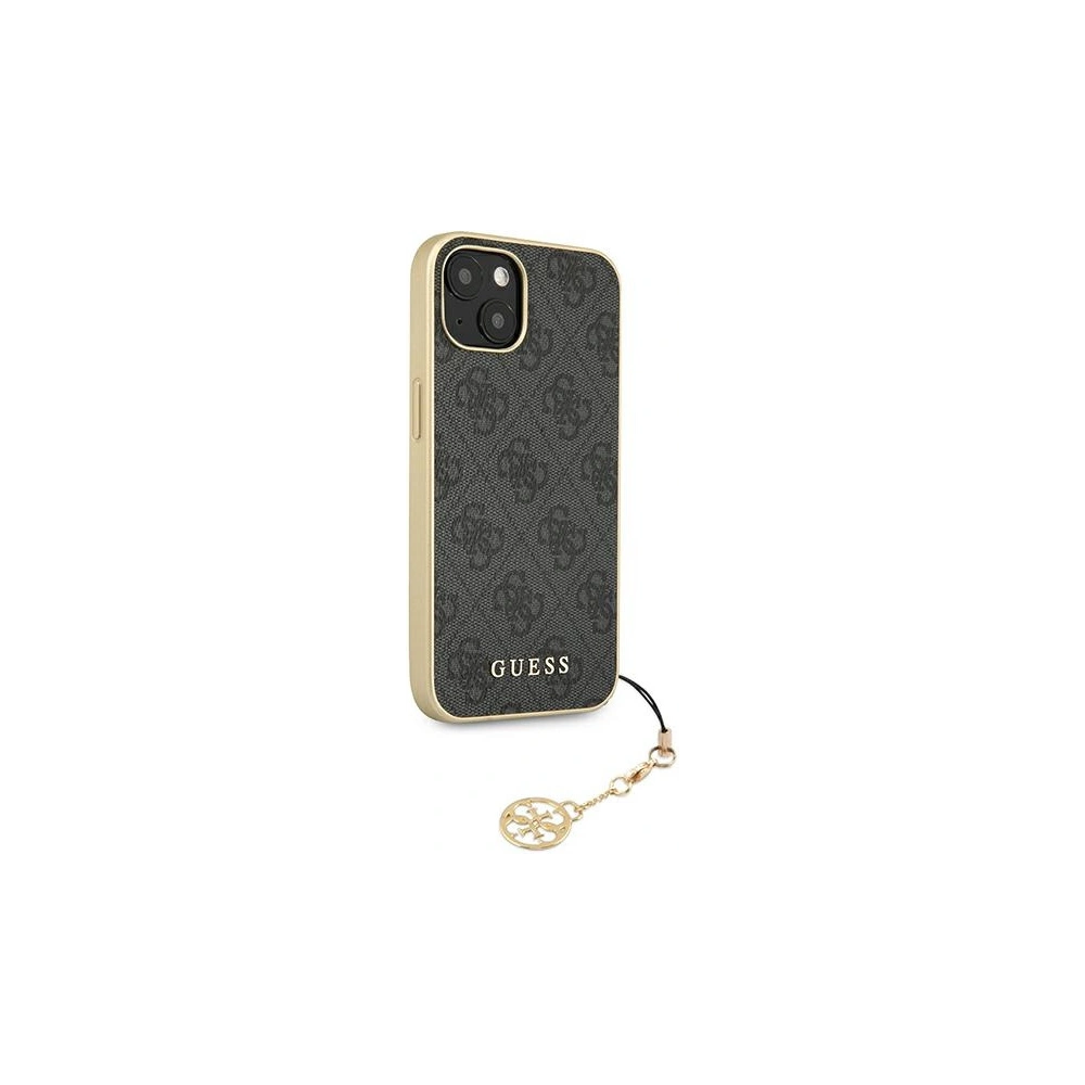 Wholesale Guess GUHCP13SGF4GGR Apple iPhone 13 mini grey hardcase 4G Charms Collection - GUE1325GRY - {ean13} - Hurt