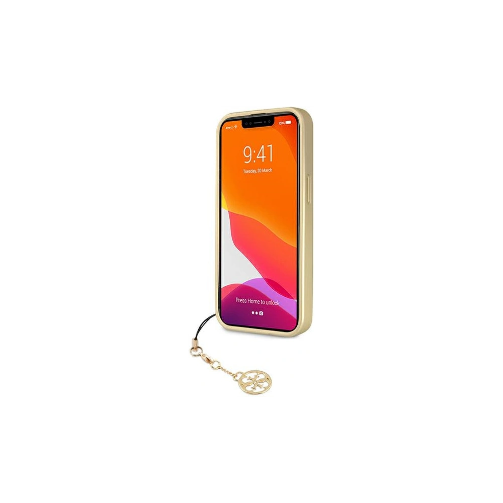 Hurtownia GSM - Etui Guess GUHCP13SGF4GGR Apple iPhone 13 mini szary/grey hardcase 4G Charms Collection - GUE1325GRY - {ean13} - Hurt