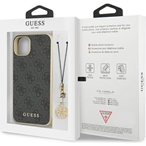 Etui Guess GUHCP13SGF4GGR Apple iPhone 13 mini szary/grey hardcase 4G Charms Collection