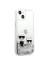 Hurtownia GSM - Etui Karl Lagerfeld KLHCP13SGKCS Apple iPhone 13 mini srebrny/silver hardcase Liquid Glitter Karl&Choupette - KLD683SLV - {ean13} - Hurt