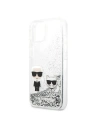 Hurtownia GSM - Etui Karl Lagerfeld KLHCP13SGKCS Apple iPhone 13 mini srebrny/silver hardcase Liquid Glitter Karl&Choupette - KLD683SLV - {ean13} - Hurt