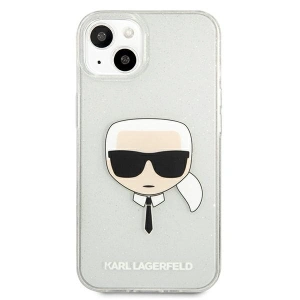 Hurtownia GSM - Case Karl Lagerfeld KLHCP13SKHTUGLS Apple iPhone 13 mini silber/silver Hardcase Glitzer Karl`s Kopf - KLD684SLV - {ean13} - Hurt