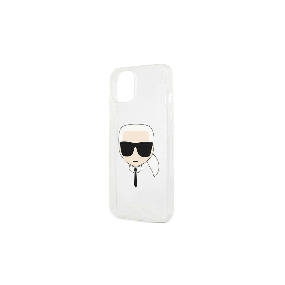 Hurtownia GSM - Etui Karl Lagerfeld KLHCP13SKHTUGLS Apple iPhone 13 mini stříbrný/silver hardcase Glitter Karl`s Head - KLD684SLV - {ean13} - Hurt