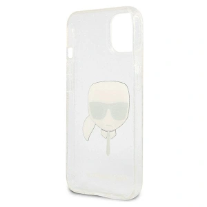 Hurtownia GSM - Case Karl Lagerfeld KLHCP13SKHTUGLS Apple iPhone 13 mini silber/silver Hardcase Glitzer Karl`s Kopf - KLD684SLV - {ean13} - Hurt