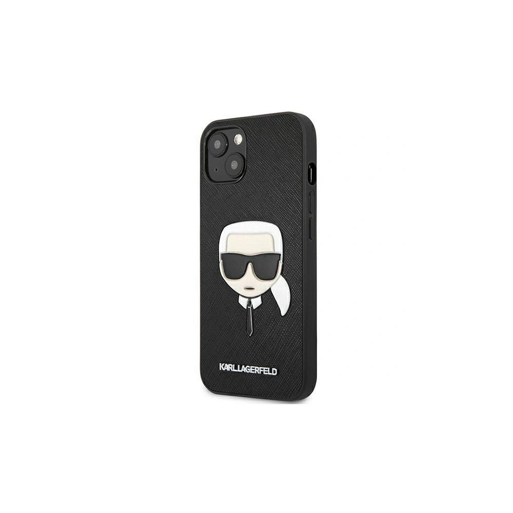 Hurtownia GSM - Etui Karl Lagerfeld KLHCP13SSAKHBK Apple iPhone 13 mini czarny/black hardcase Saffiano Ikonik Karl`s Head - KLD685BLK - {ean13} - Hurt