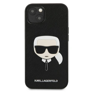 Etui Karl Lagerfeld KLHCP13SSAKHBK Apple iPhone 13 mini czarny/black hardcase Saffiano Ikonik Karl`s Head