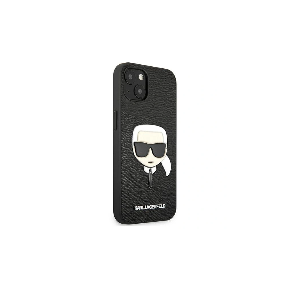 Hurtownia GSM - Etui Karl Lagerfeld KLHCP13SSAKHBK Apple iPhone 13 mini czarny/black hardcase Saffiano Ikonik Karl`s Head - KLD685BLK - {ean13} - Hurt