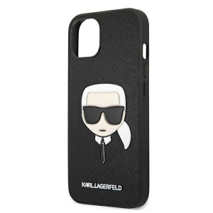Etui Karl Lagerfeld KLHCP13SSAKHBK Apple iPhone 13 mini czarny/black hardcase Saffiano Ikonik Karl`s Head