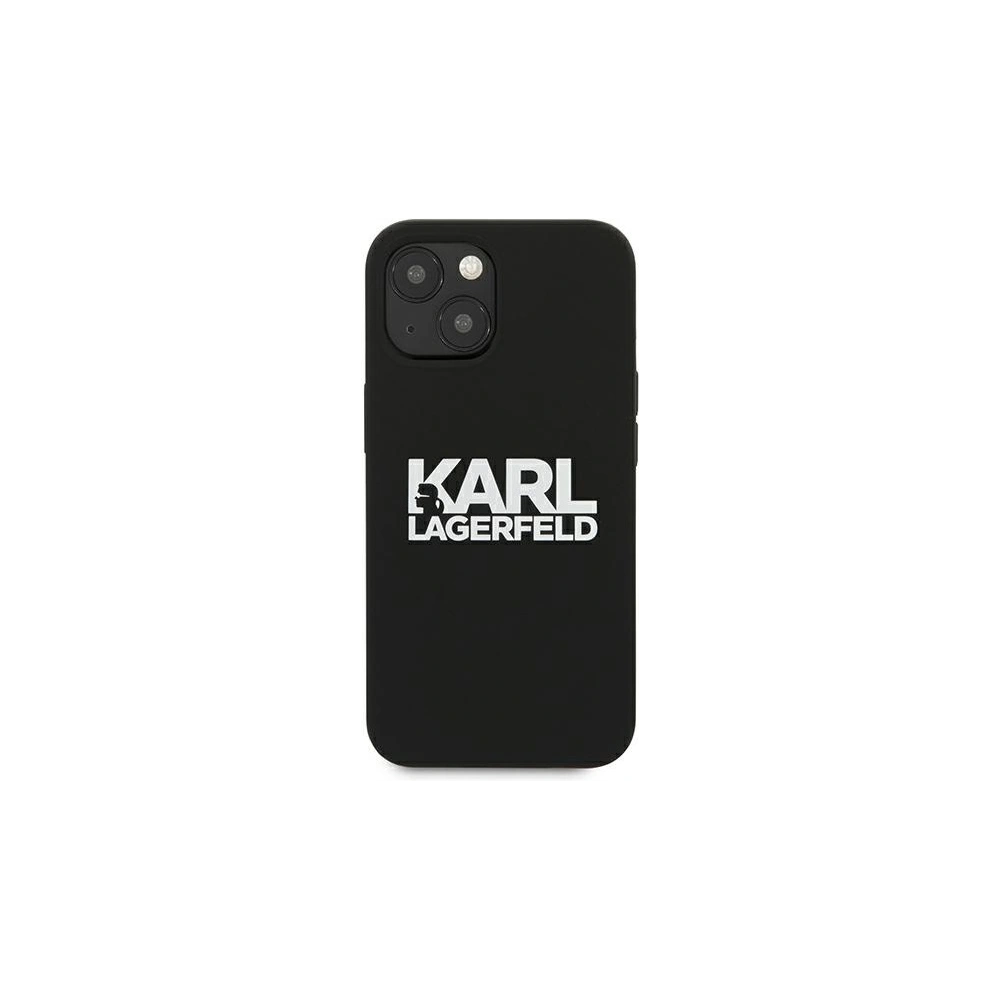 Wholesale Karl Lagerfeld KLHCP13SSLKLRBK Apple iPhone 13 mini Silicone Stack Logo black - KLD686BLK - {ean13} - Hurt