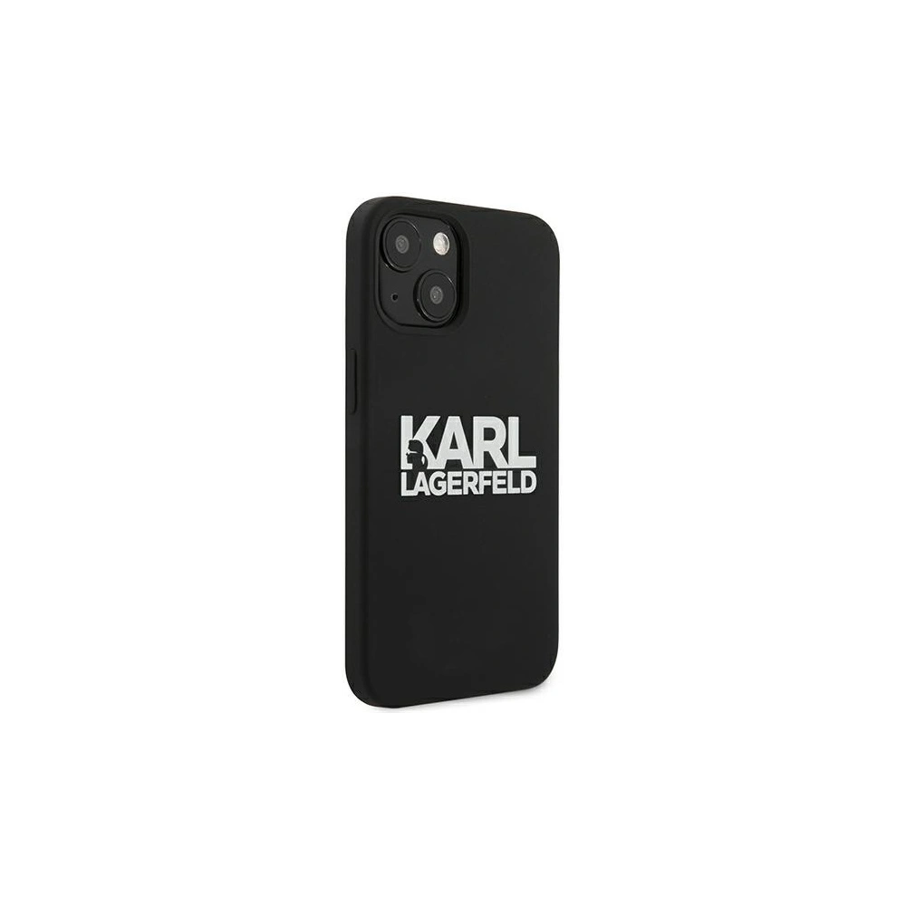 Wholesale Karl Lagerfeld KLHCP13SSLKLRBK Apple iPhone 13 mini Silicone Stack Logo black - KLD686BLK - {ean13} - Hurt