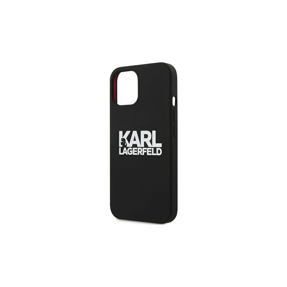 Hurtownia GSM - Case Karl Lagerfeld KLHCP13SSLKLRBK Apple iPhone 13 mini Silikon Stapel-Logo schwarz/black - KLD686BLK - {ean13} - Hurt