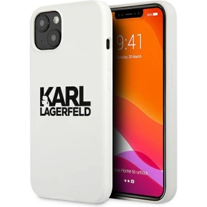Hurtownia GSM - Case Karl Lagerfeld KLHCP13SSLKLWH Apple iPhone 13 mini Silikon Stapel-Logo weiß/white - KLD687WHT - {ean13} - Hurt