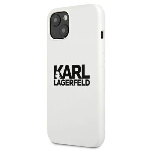 Etui Karl Lagerfeld KLHCP13SSLKLWH Apple iPhone 13 mini Silicone Stack Logo biały/white